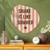 Zomer - Quote - Strepen Wandcirkel Organisch Plexiglas middel -sfeer2