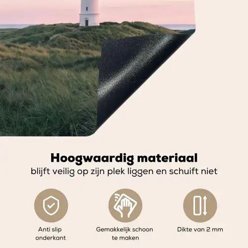 Vuurtoren - Duinlandschap - Zee Inductie beschemer met haakjes klein -ky-onderkant-nl