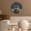 Hert - Kerst - Winter - Sneeuw - Kerstkrans Akoestische PET Vilt - Rond klein -sfeer1