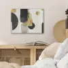 Goud - Rechthoeken - Cirkels - Abstract PET vilt klein -sfeer3