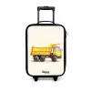Kiepwagen - Getekend - Geel Kinderkoffer - Zwart klein -3d
