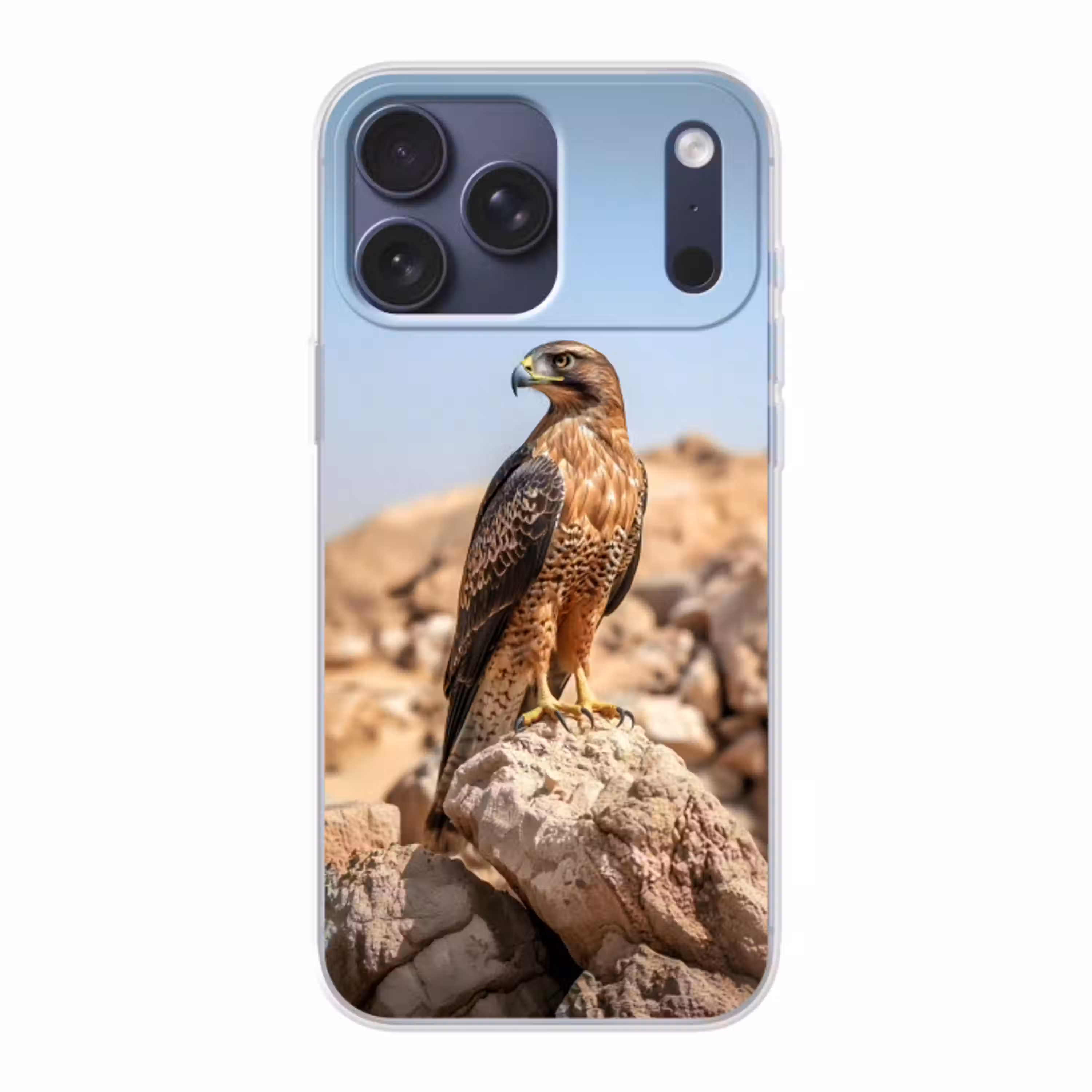 Valk - Vogel - Rots - Macht Telefoonhoesje iPhone 17 Pro Max klein -3d