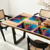 Kikker - Felgekleurd - Tak - Regenboog Placemat vinyl groot -zzsfeer4_Kitchenyeah-website