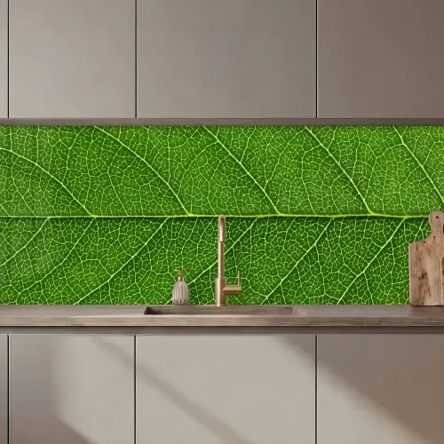 Natuur - Blad - Groen keuken achterwand 2 middel zz_3dshopping