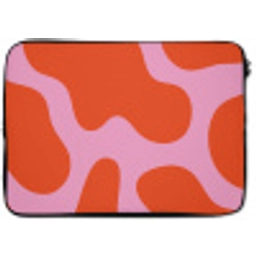 Vlekken - Rood - Roze - Patroon - Minimalistisch laptophoes neopreen klein -zkaufland3dotto