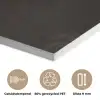 Schotse hooglander - Goud - Koebel - Hoorns - Dieren PET vilt klein -closeup_NL