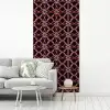 Symmetrisch - Tegel - Burgundy fotobehang vinyl groot 64 -woonkamer