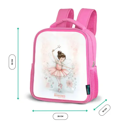 Ballerina - Elf - Fee Kinderrugzak - Roze middel -productfoto_formaten