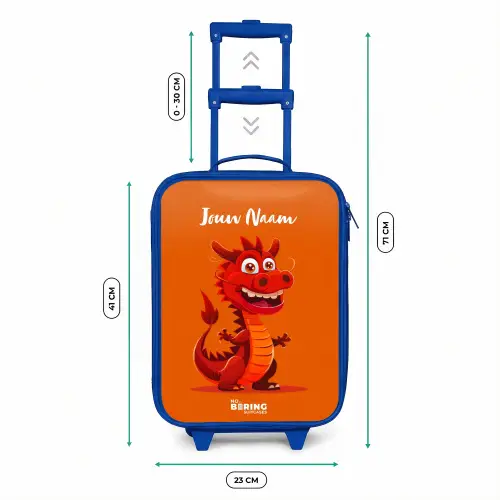 Horacio hotshot Kinderkoffer - Blauw klein -productfoto_formaten