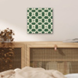Tegel - Klassiek - Groen aluminium wit klein 46 -sfeer3