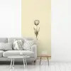 Illustratie - Tulp - Zwart fotobehang vinyl groot -woonkamer