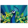 Pauw - Cirkels - Blauw poster papier klein -3d