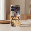 Kat - Stenen vensterbank - Bloemen Telefoonhoesje iPhone 17 Pro klein -sfeer2