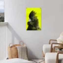 Kaketoe - Vogel - Geel tuinposter los doek klein -sfeer8