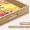 Vogels - Bloemen - Roze Dienblad Rechthoek middel -USP_HandgreepNL