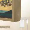 Boom - Industrieel - Abstract - Geel Light Box met batterij (Wandlamp) middel -USP_websiteoplaadbaarNL