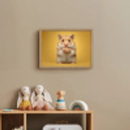 Hamster - Nootje - Geel - Knaagdier Light Box met batterij (Wandlamp kind) middel -sfeer2_kind