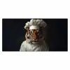 Tijger - Kokskleding - Bruin Muismat XXL klein -3d_leeg