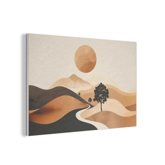 Acoustic Felt - Sun - Hills - Tree - Abstract