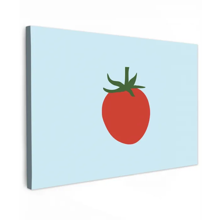 Rood - Tomaat - Groente canvas 2cm klein -z3d