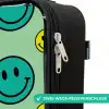 All smiles groen Kinderkoffer - Zwart klein -rits_DE