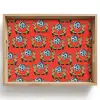 Rood - Disco - Patroon Dienblad Rechthoek middel 911 -z3d_shopping