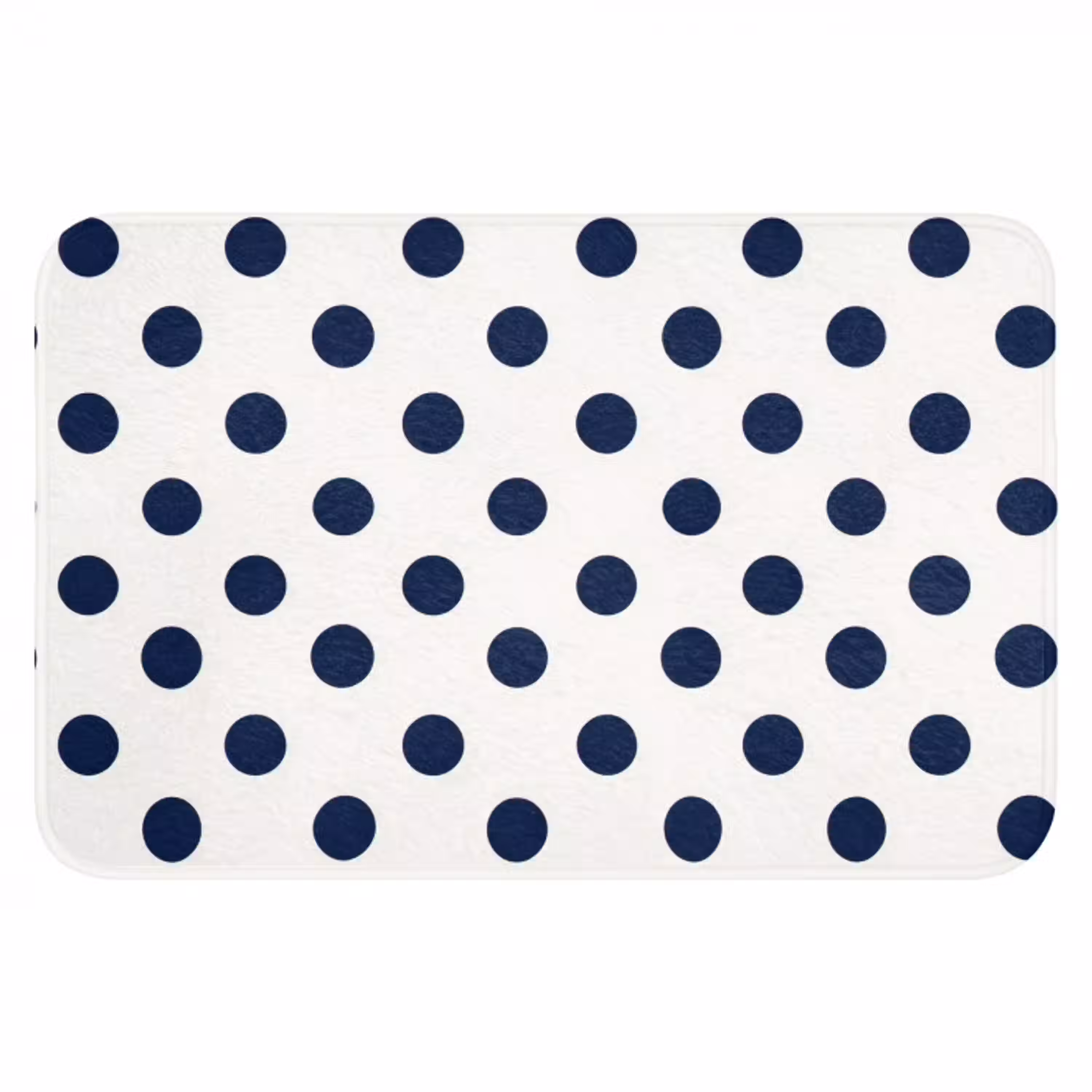 Klassiek - Stippen - Blauw Badmat klein 997 -3d