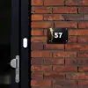 Zwart goud structuur - Traditioneel Naambord Rechthoek middel -sfeer1-rechthoek-S