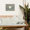Hart - Design - Liefde tuinposter los doek klein -sfeer7