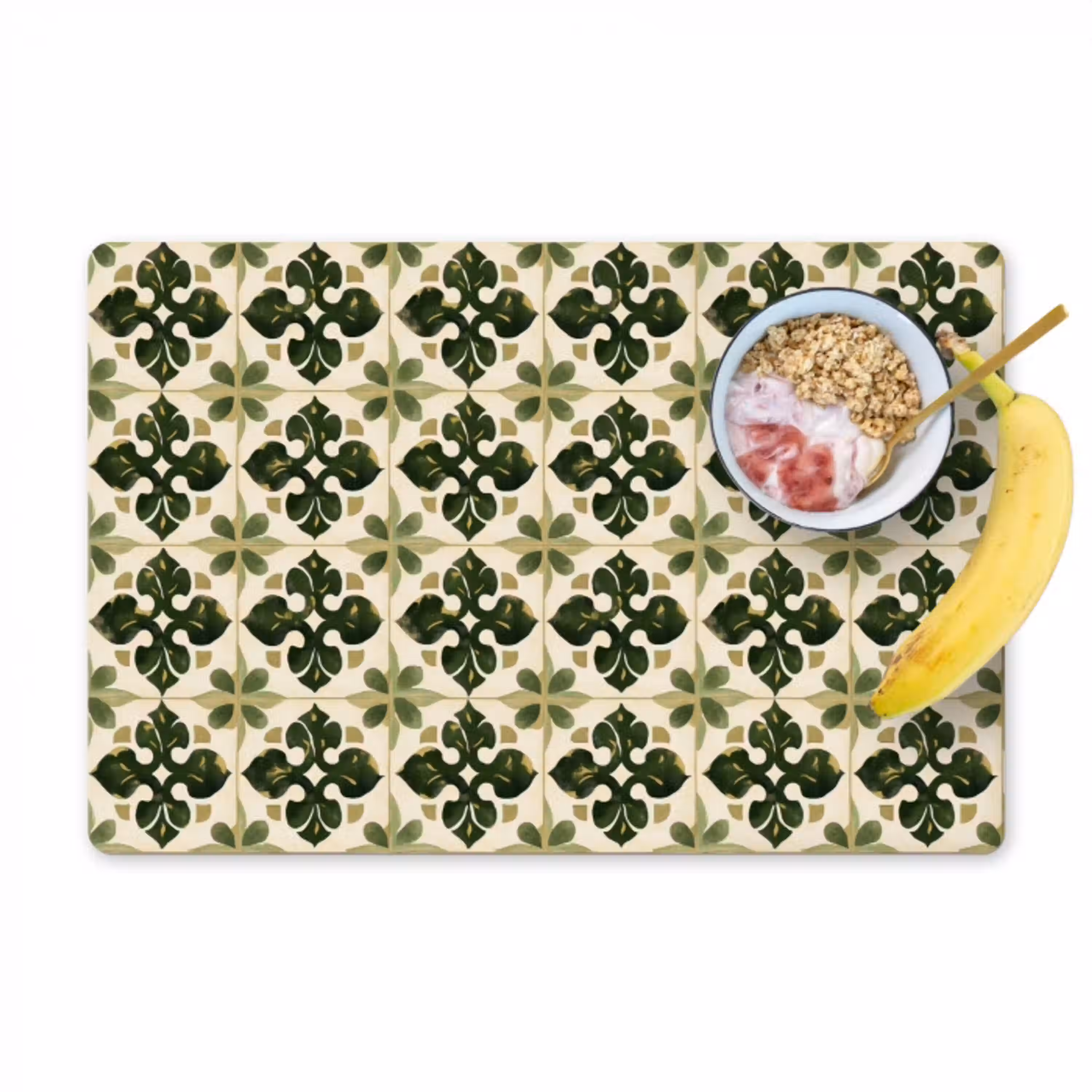 Patroon - Tegel - Groen Placemat vinyl groot 368 -zzzproduct_Kitchenyeah-website