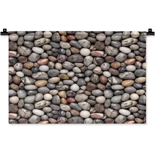 Marmer - Kleuren - Kiezels Wandkleed katoen klein 269 -zz3d