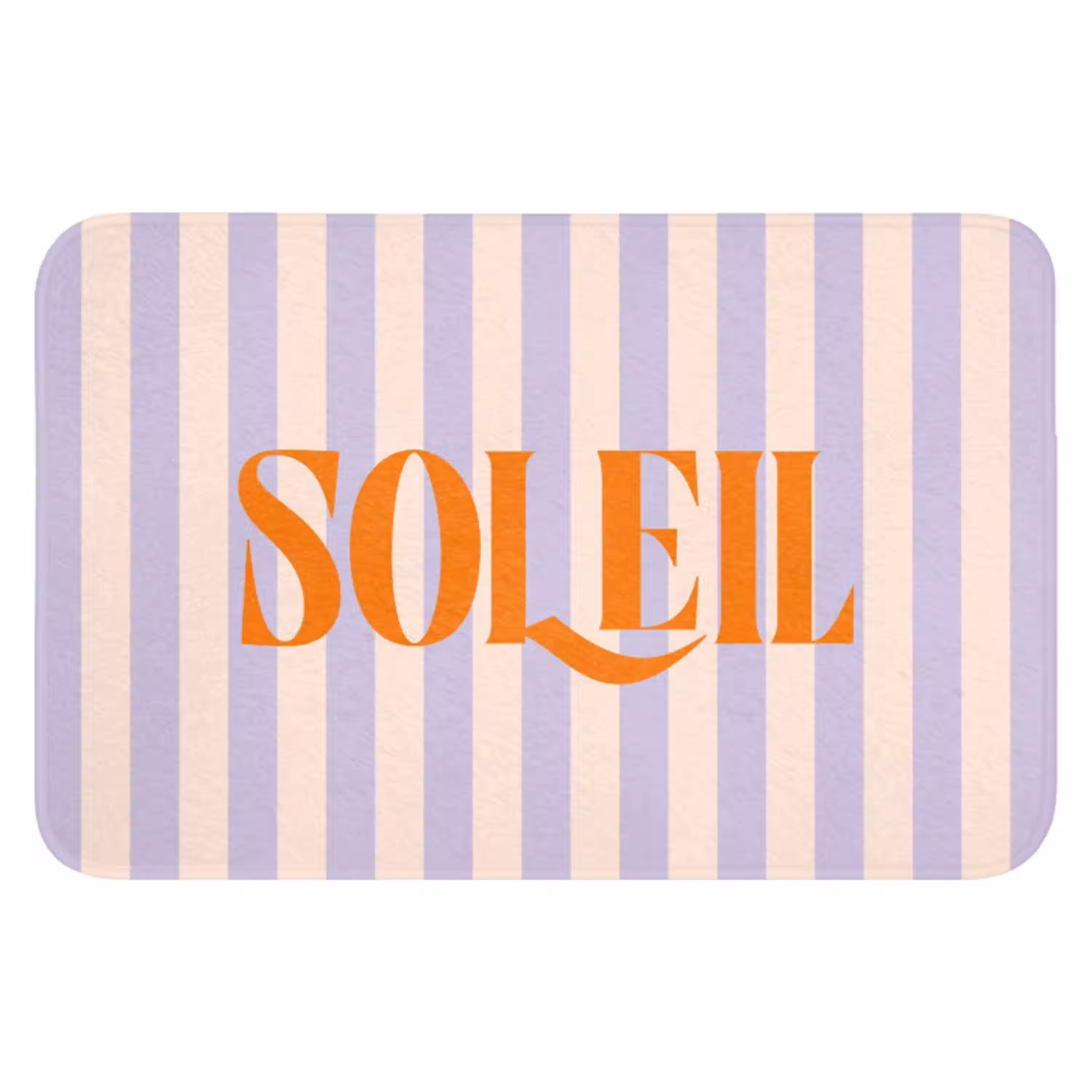 Lila - Oranje - Strepen - Soleil WCmat klein -3d