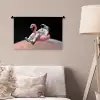 Astronaut - Flamingo - Zwemband - Roze Wandkleed katoen klein -sfeer4