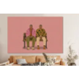 Illustratie - Bankje - Personen - Minimalistisch forex 5mm xxl -bovenbank