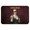Koffie - Vrouw - Middelvinger Badmat klein -3d