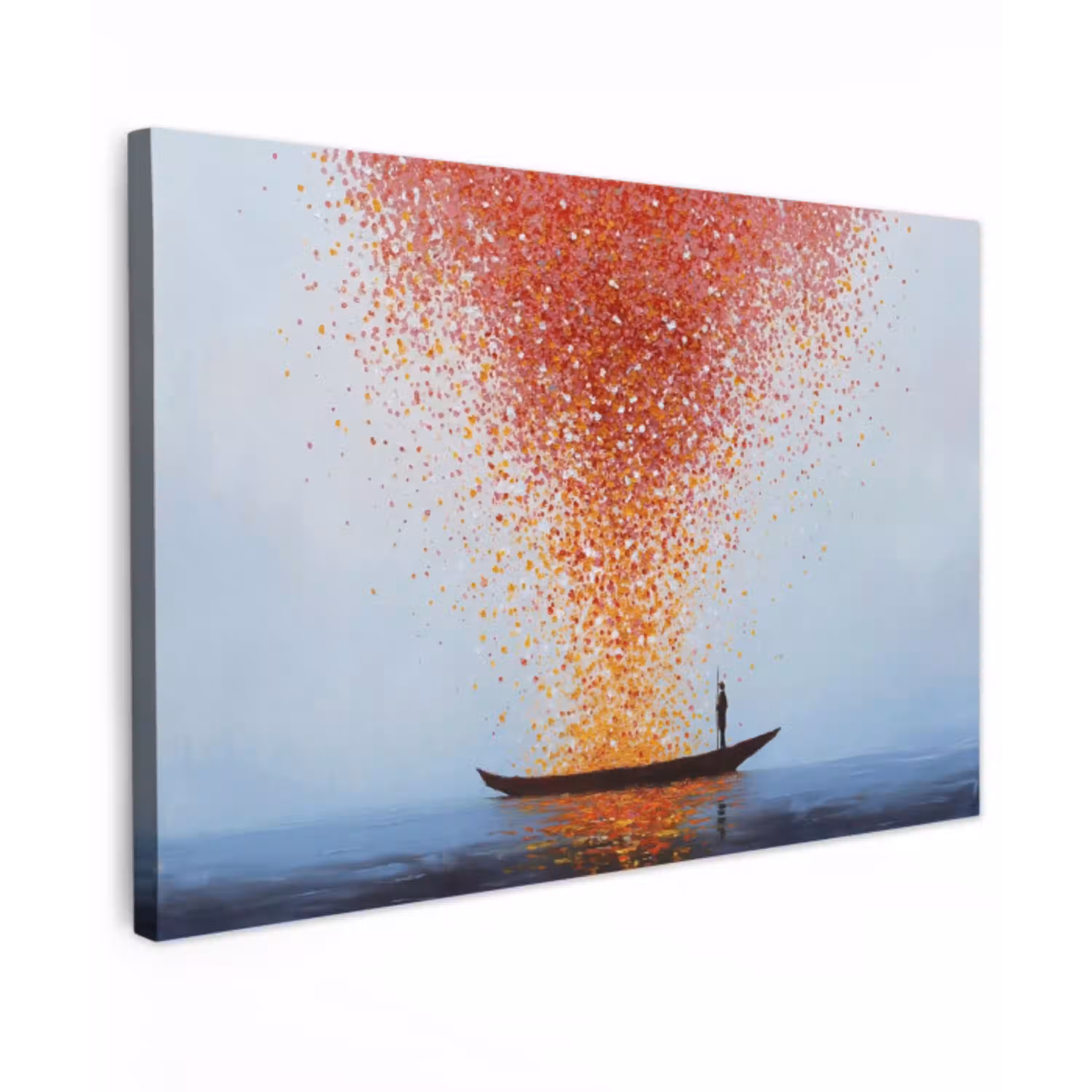Wolk - Confetti - Boot - Wateroppervlakte canvas 2cm klein -z3d