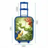 Dieren in de jungle Kinderkoffer - Blauw klein -productfoto_formaten