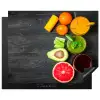 Fruit - Smoothie - Industrieel - Zomer Inductie beschermer vinyl 3mm groot -3d