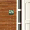 Groen zebra - Klassiek Naambord Vierkant klein -sfeer3-XS