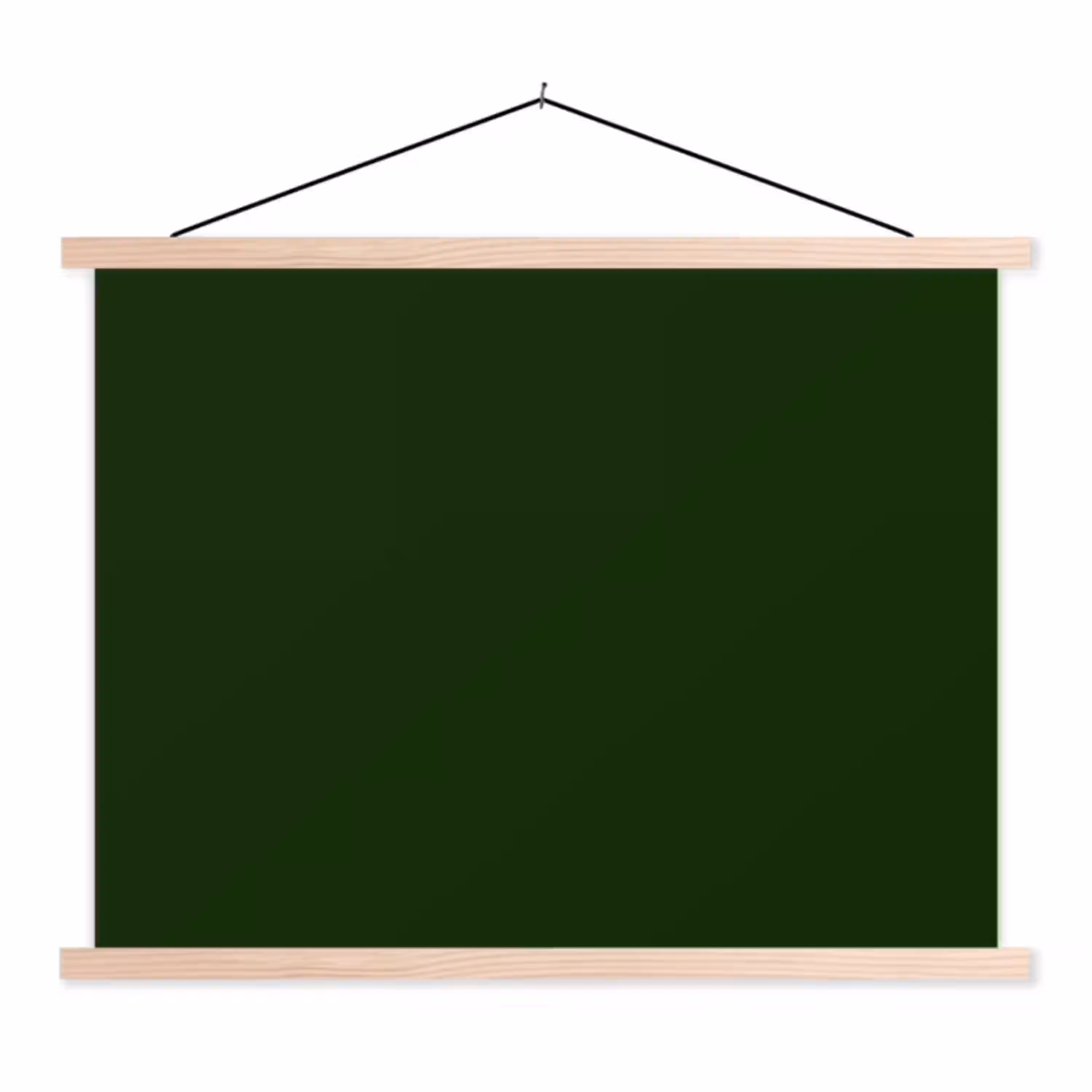 Forest - Green - Groen textielposter latten blank klein 122 -3d