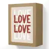 Love - Rood - Tekst Light Box met kabel (Wandlamp) klein -3d