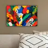 Abstract - Planten - Vormen - Kleurrijk canvas 2cm klein -sfeer3