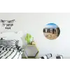 Zand - Strand - Paal - Water - Zomer Wandcirkel aluminium klein -kinderkamer
