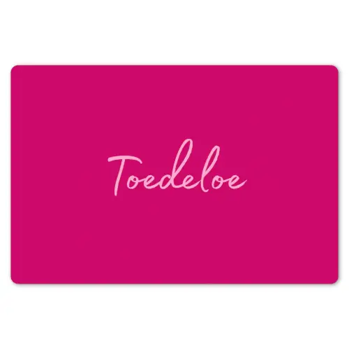 Toedeloe - Roze Placemat vinyl groot -zzsfeer1_Kitchenyeah-website