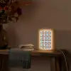 Traditioneel - Tegel - Oranje Light Box met kabel (Tafellamp) klein 925 -sfeer4