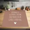 Spreuken - Herinner je gisteren droom over morgen en geniet vandaag - Quotes Inductie beschermer vinyl 3mm middel -sfeer5