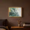 Groen - Modern - Marmer - Abstract Light Box met batterij (Wandlamp) middel -sfeer4