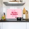 No rain no flowers - Bloem - Roze Inductie beschemer met haakjes klein -sfeer2