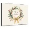Kerstkrans - Kerst - Goud - Beige Textielframe zwart klein -3d