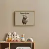 Neushoorn - Witte bloemen - Lief Light Box met batterij (Wandlamp kind) middel -sfeer2_kind